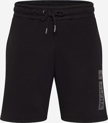 regular Pantaloni di ALPHA INDUSTRIES in nero: frontale