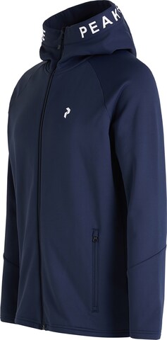 PEAK PERFORMANCE Fleece jas 'Rider' in Blauw