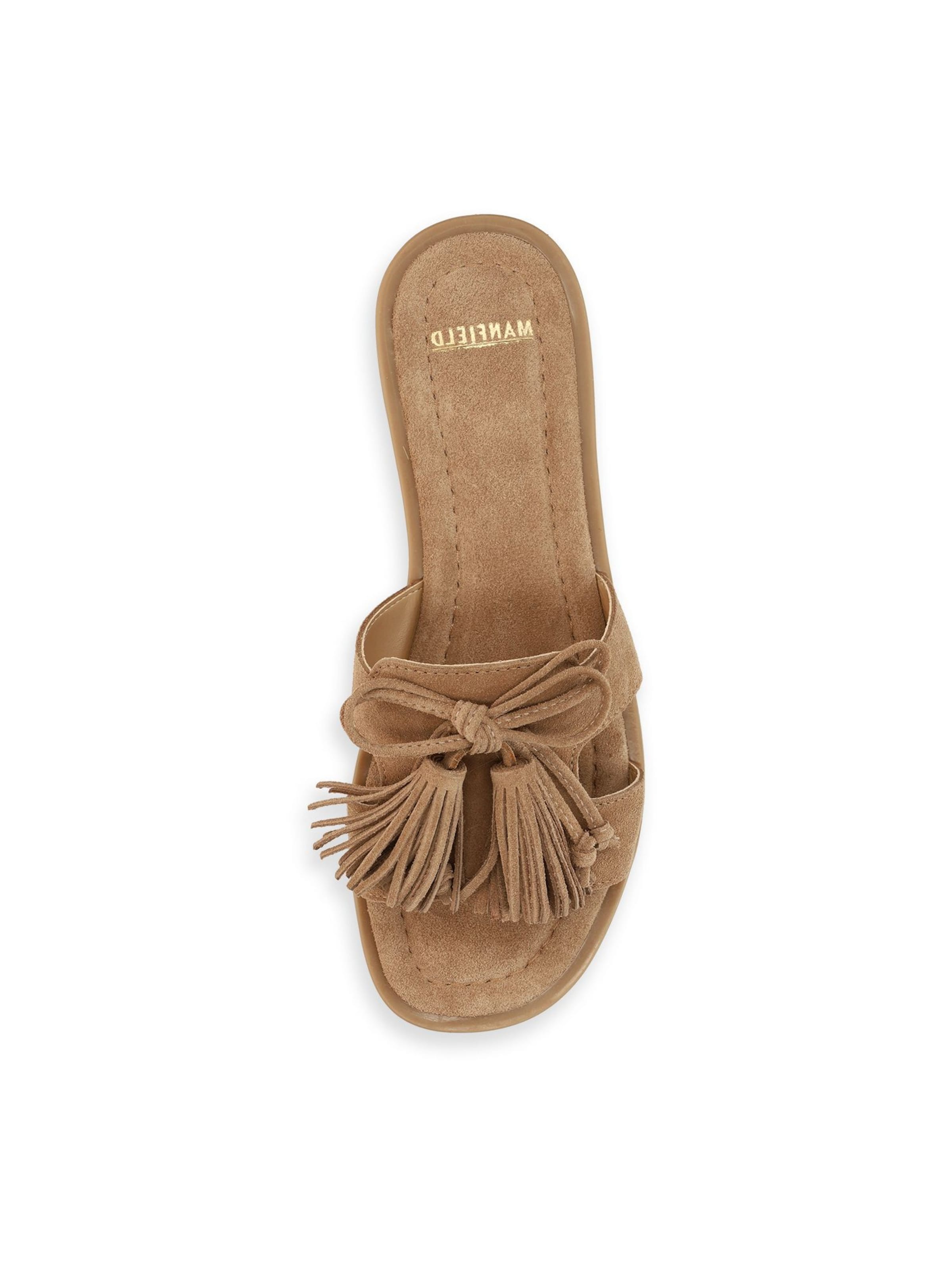 MANFIELD Muiltjes in Beige