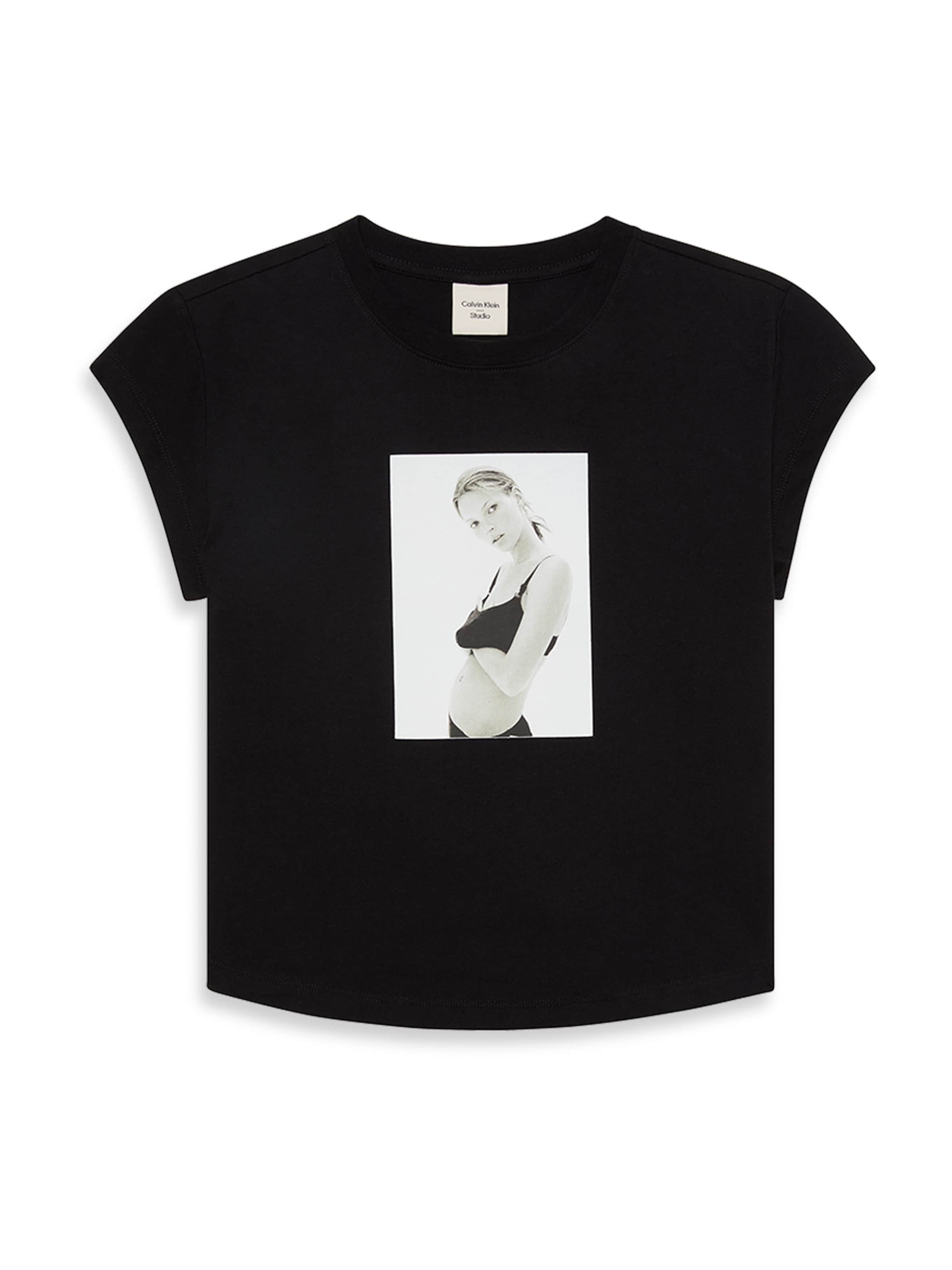 Calvin Klein Футболка &#x27;CLASSIC KATE&#x27; в Черный: спереди