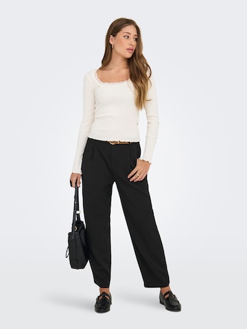 ONLY - Loosefit Pantalón plisado 'ONLADI' en negro
