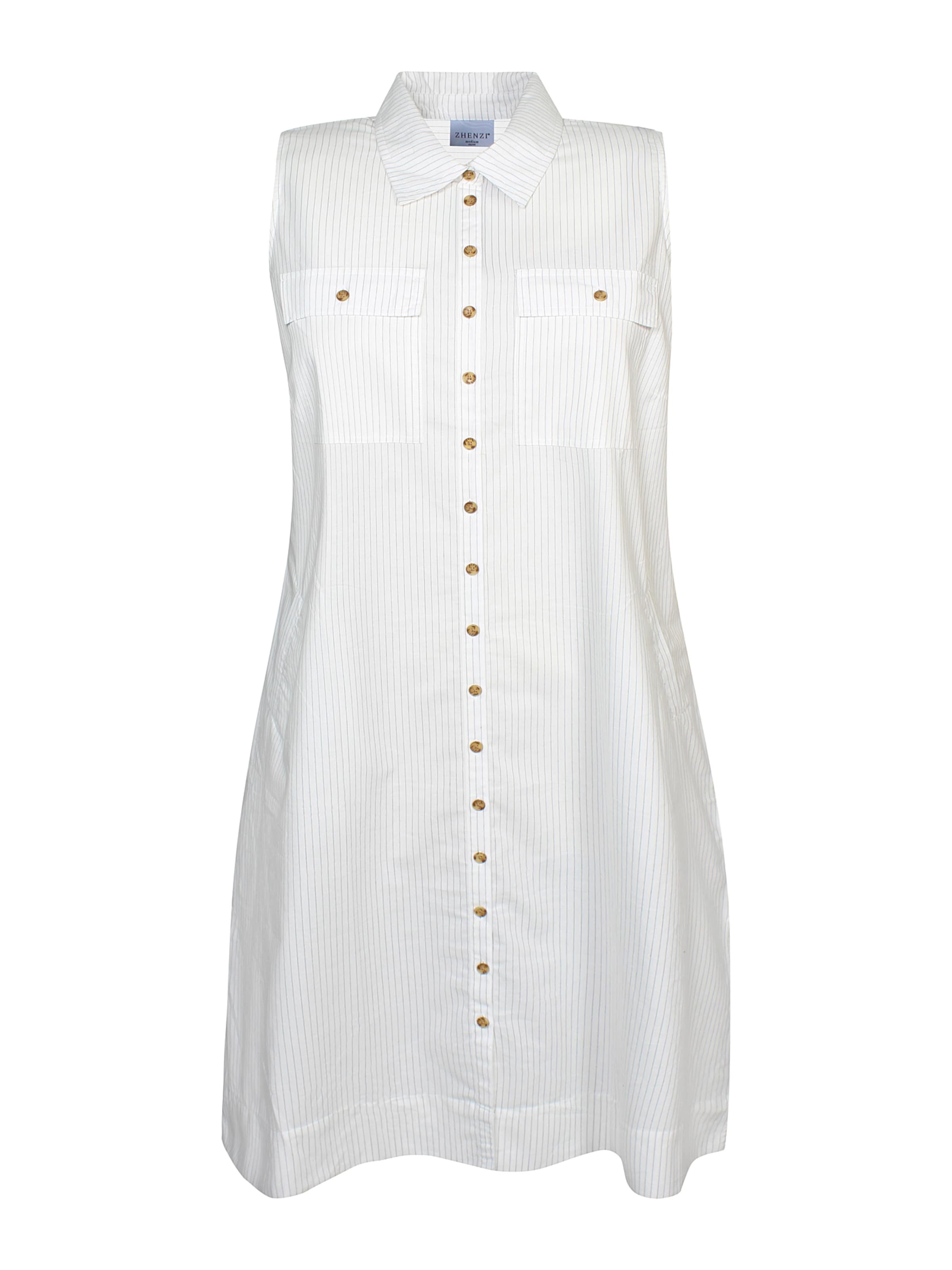 Robe 'Jeana' Zhenzi en blanc : devant