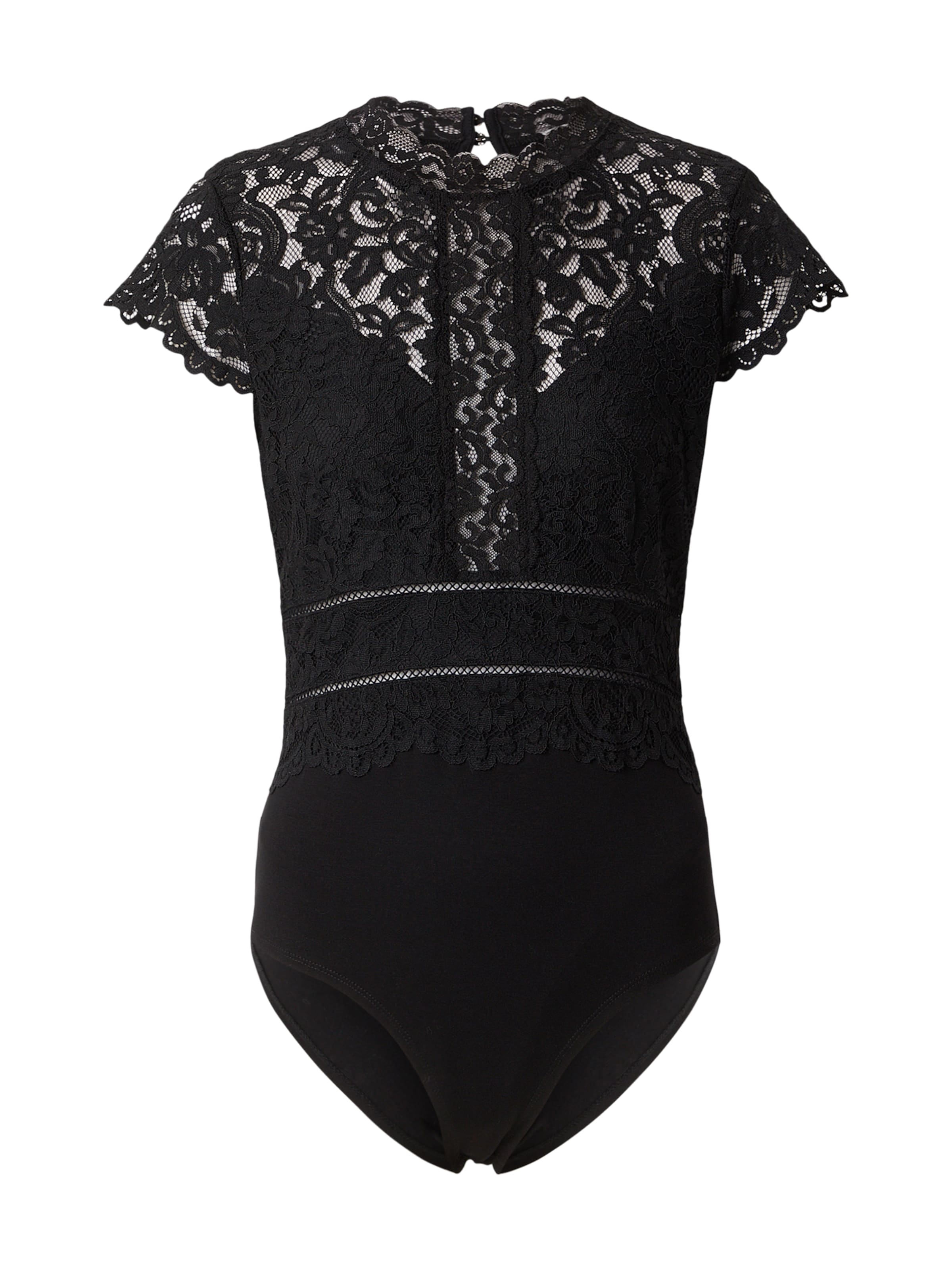 Morgan Shirt Bodysuit in Black: front