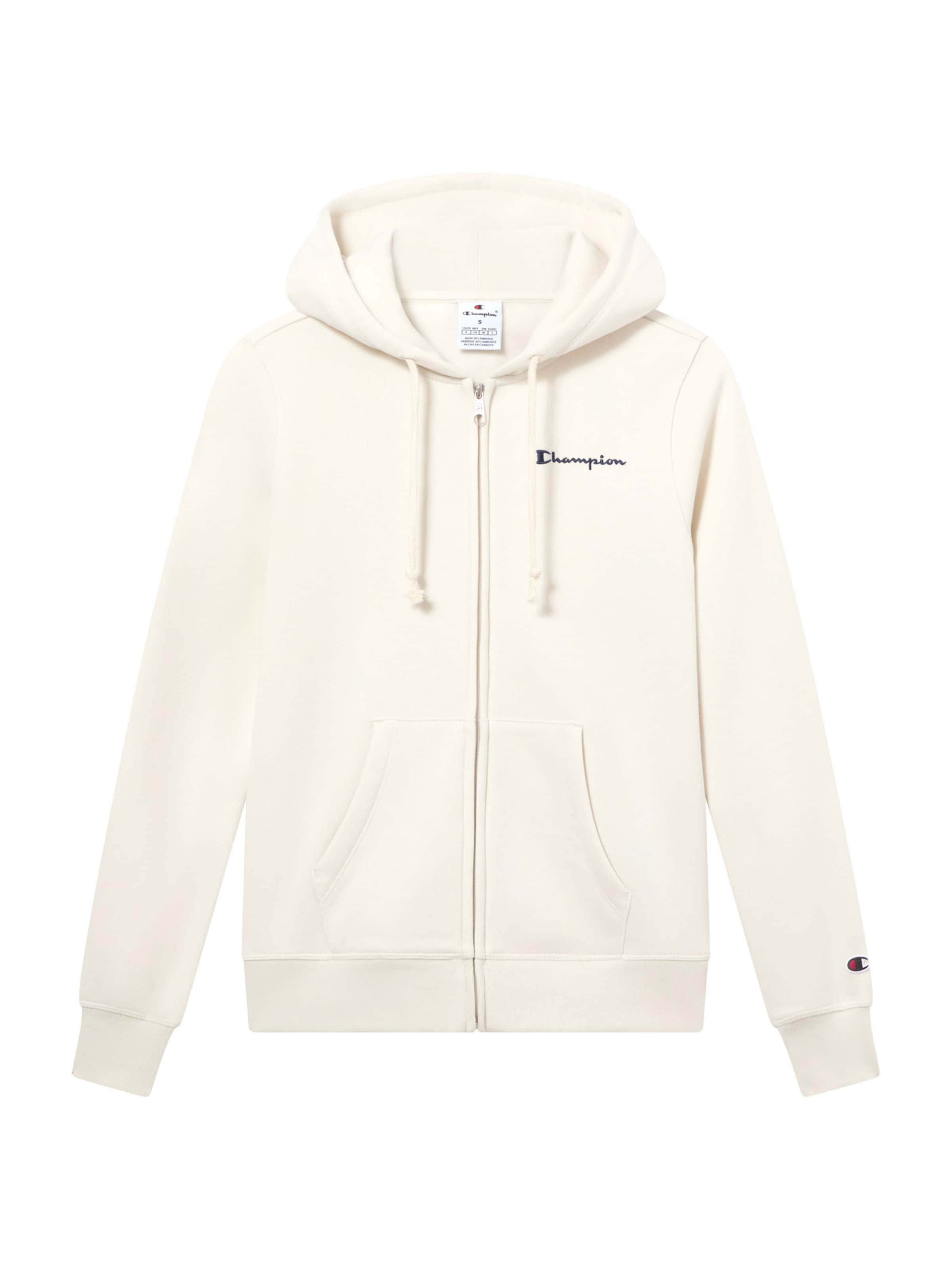 Veste de survêtement Champion Authentic Athletic Apparel en blanc : devant
