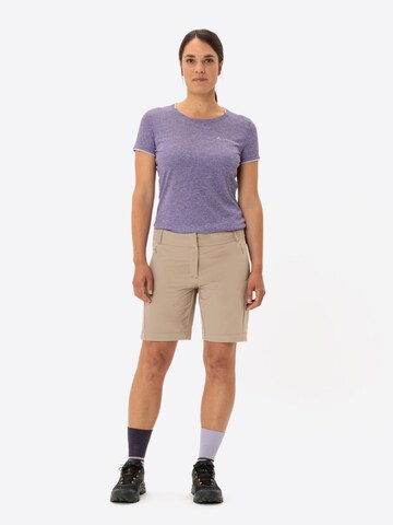 VAUDE Regular Outdoor trousers 'Skomer BM STS' in Beige