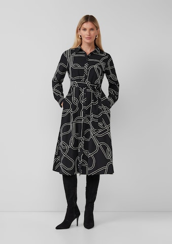 s.Oliver Blusenkleid in Schwarz: Vorderseite