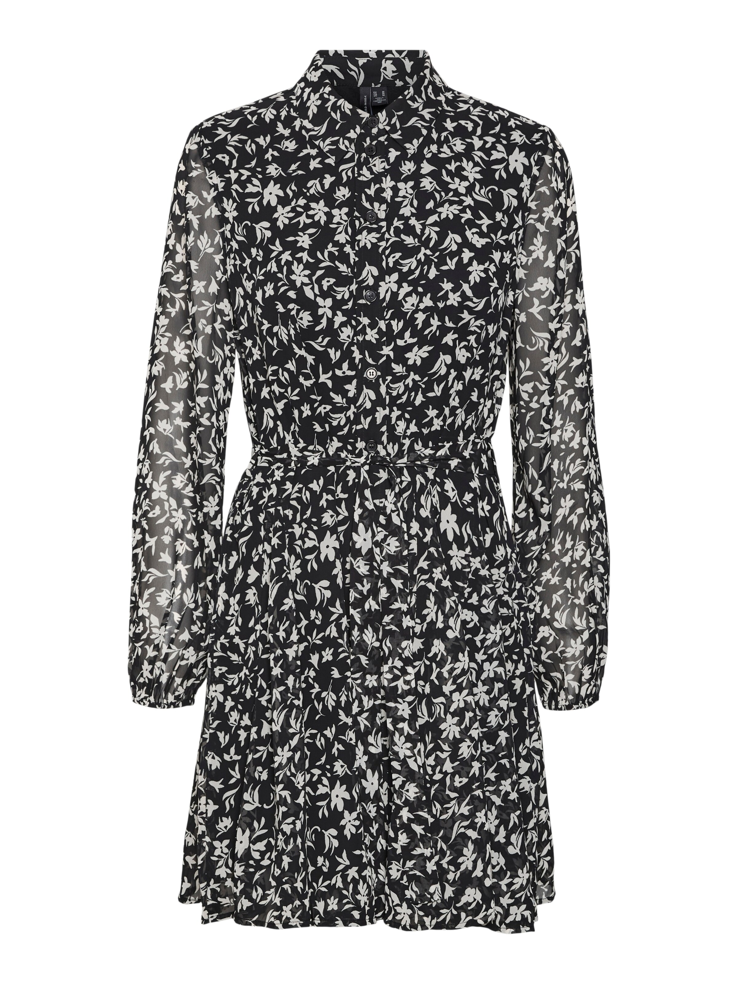 VERO MODA Μπλουζοφόρεμα σε μαύρο: μπροστά