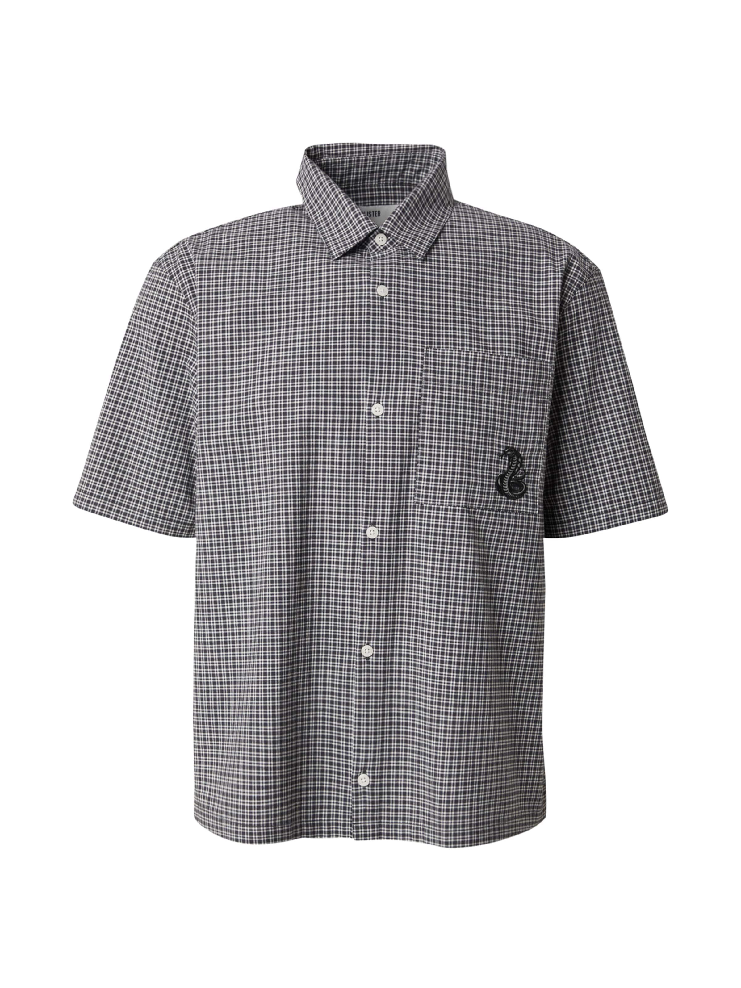 HOLLISTER - Ajuste regular Camisa en negro: frente