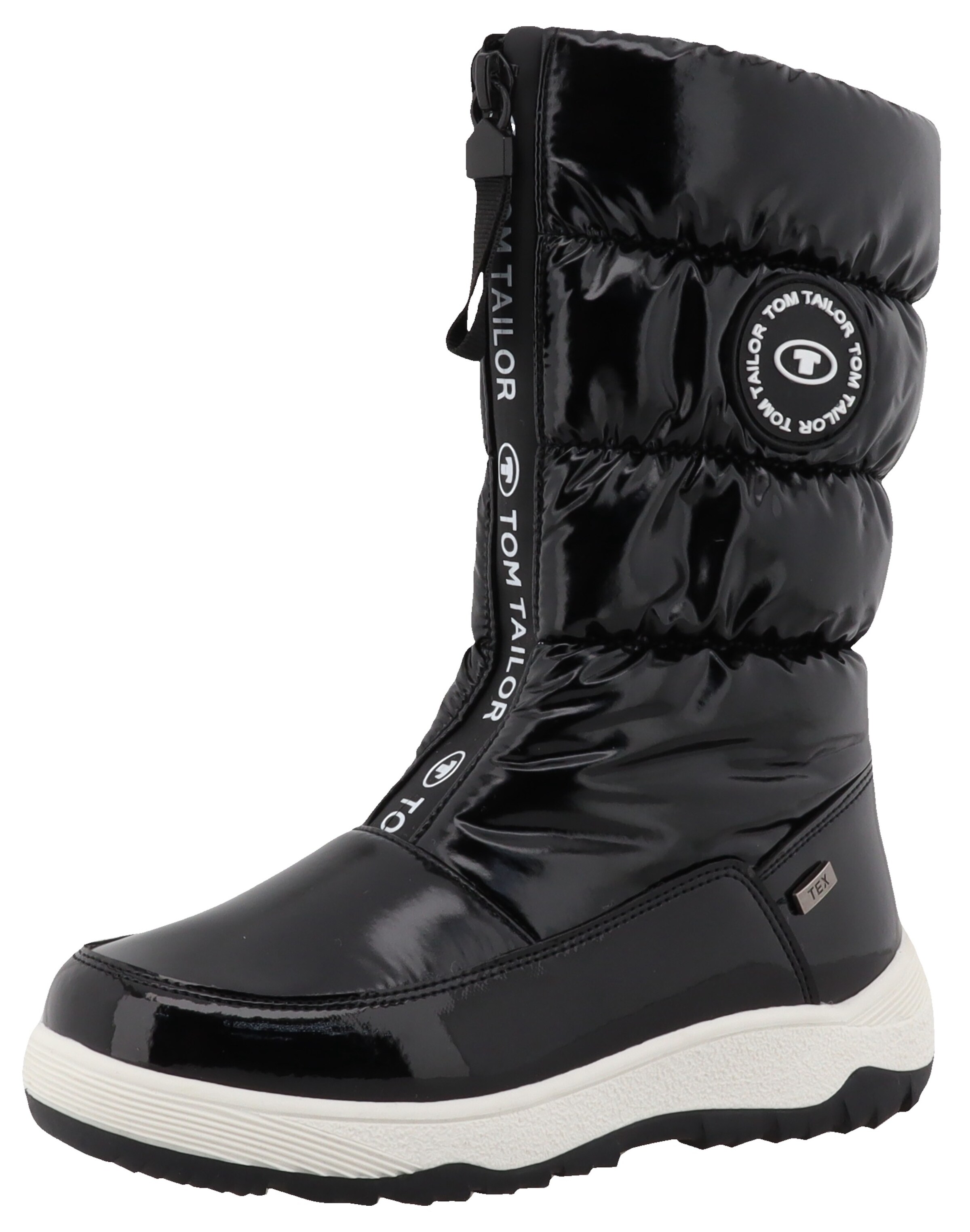 TOM TAILOR Snow Boots in Black: front