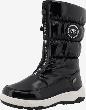 TOM TAILOR Snowboots in Schwarz: Vorderseite