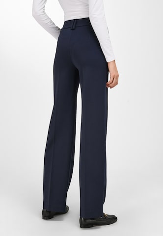 Bootcut Pantalon à plis 'Cornelia' Peter Hahn en bleu