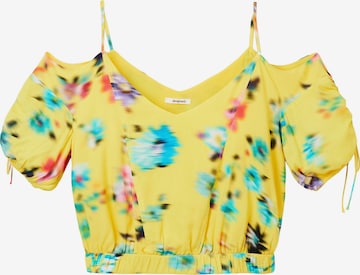 Camicia da donna 'BETTY' di Desigual in giallo: frontale