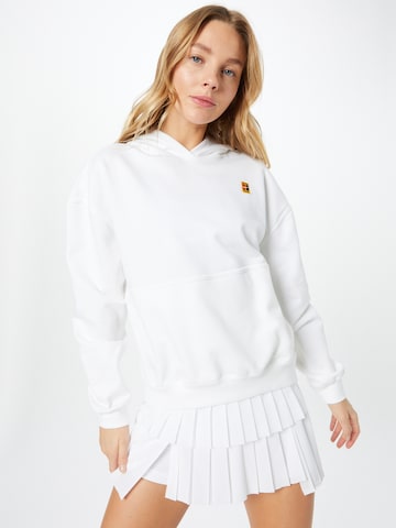 NIKE Αθλητική μπλούζα φούτερ σε λευκό: μπροστά