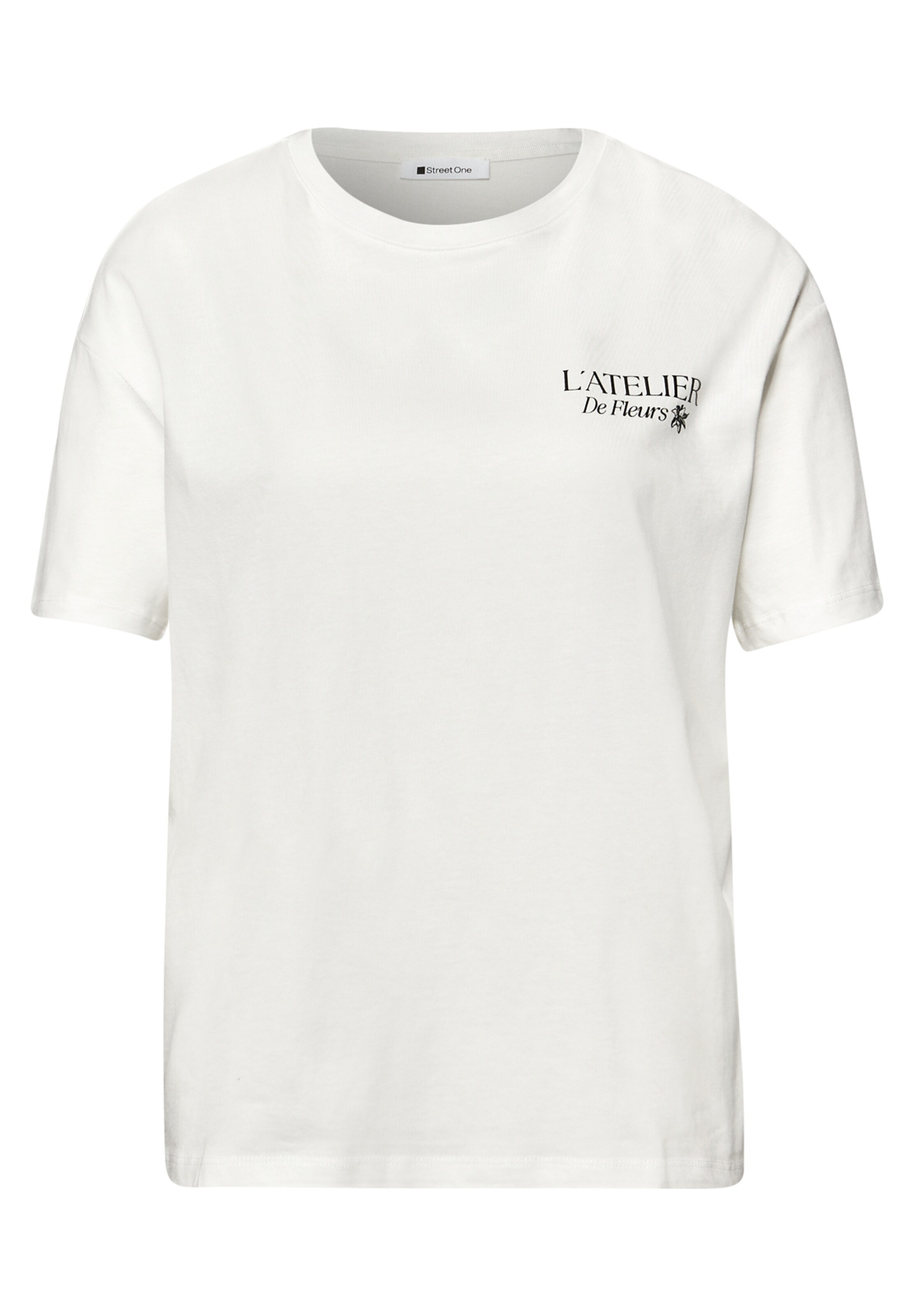 STREET ONE Shirt in Black / Off white, Item view