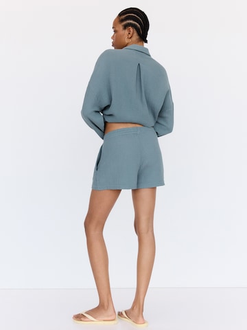 Pull&Bear Szabványos Nadrág - kék