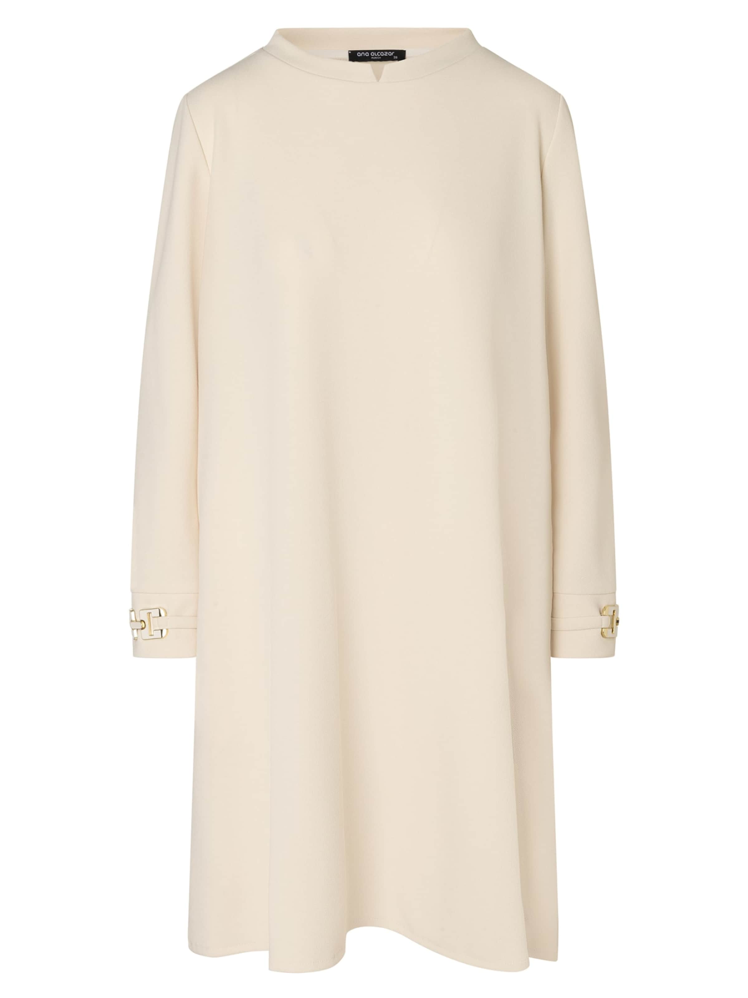 Ana Alcazar Jurk 'Elyonora' in Wit: voorkant