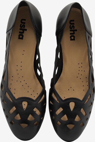 Usha Ballet Flats in Black