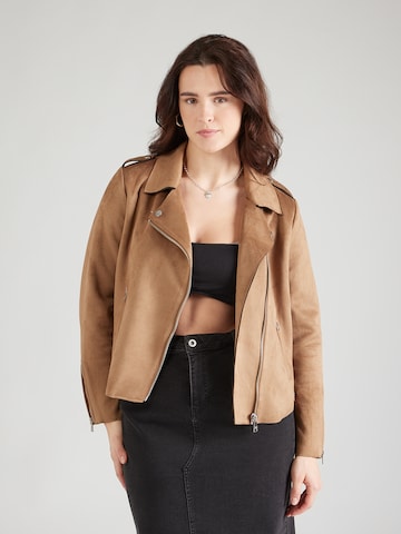 Veste mi-saison 'CARSHERRY' ONLY Carmakoma en marron : devant