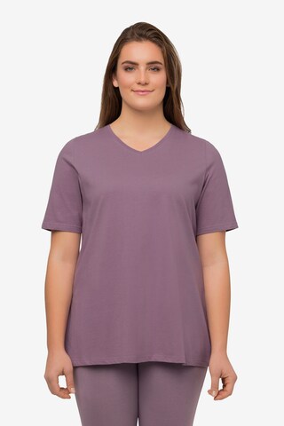 T-shirt Ulla Popken en violet : devant