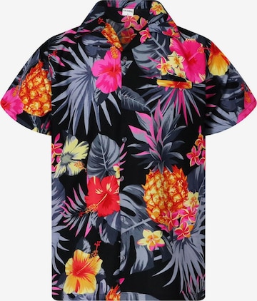 King Kameha Shirt 'Pineapple' in Grey: front