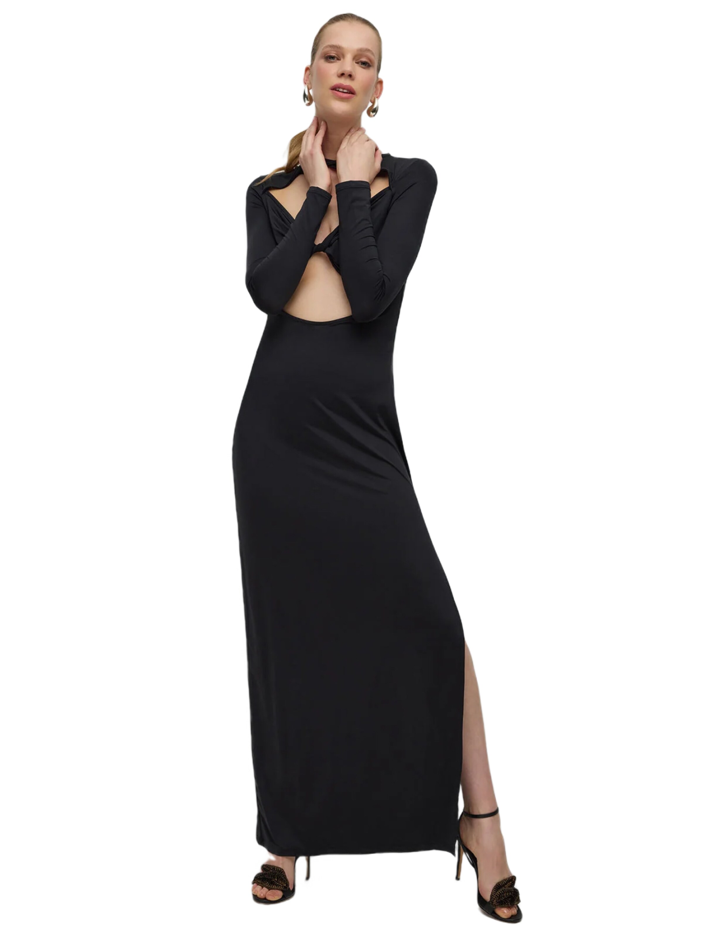 No Matter What Avondjurk in Zwart: voorkant