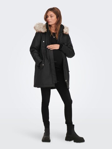 Only Maternity Winter parka 'Iris' in Black