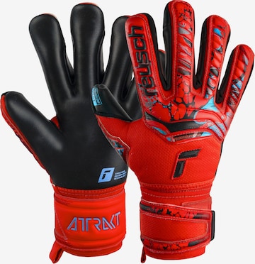 REUSCH Athletic Gloves in Red: front