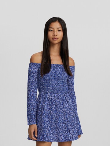 Bershka Obleka | modra barva: sprednja stran