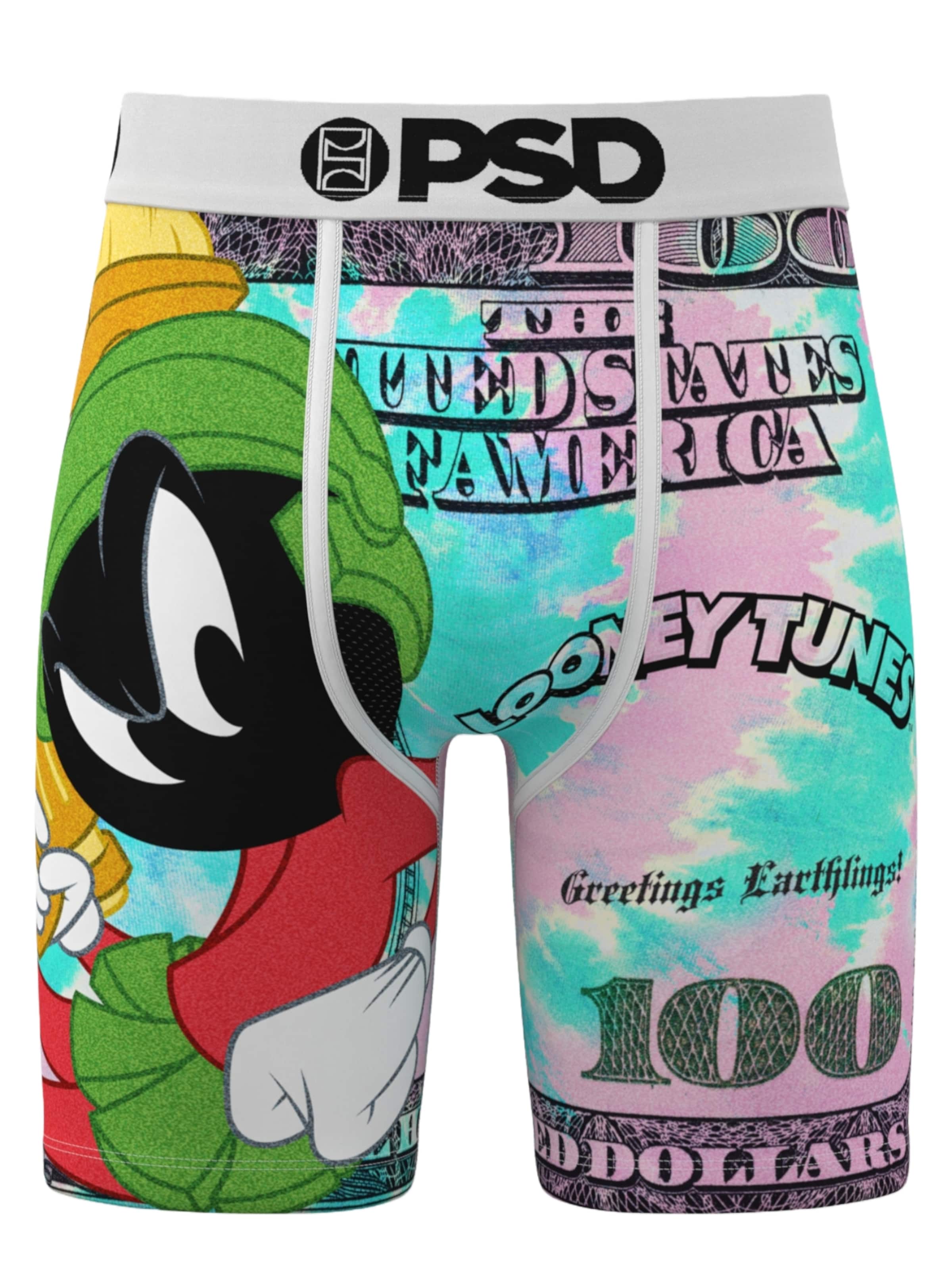 PSD Boxershorts 'Looney Tunes - Marvin 100' in Gemengde kleuren: voorkant