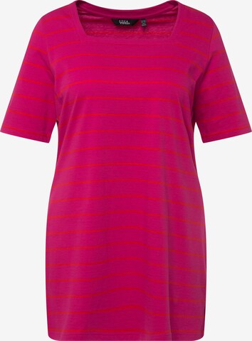 T-shirt Ulla Popken en rose : devant