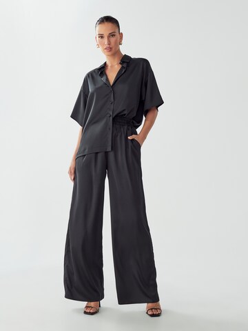 Willa Wide Leg Hose in Grau