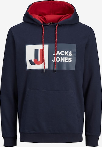 JACK & JONES Mikina 'Logan' – modrá: přední strana