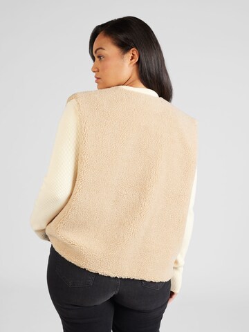 PIECES Curve Vest 'FIA' in Beige