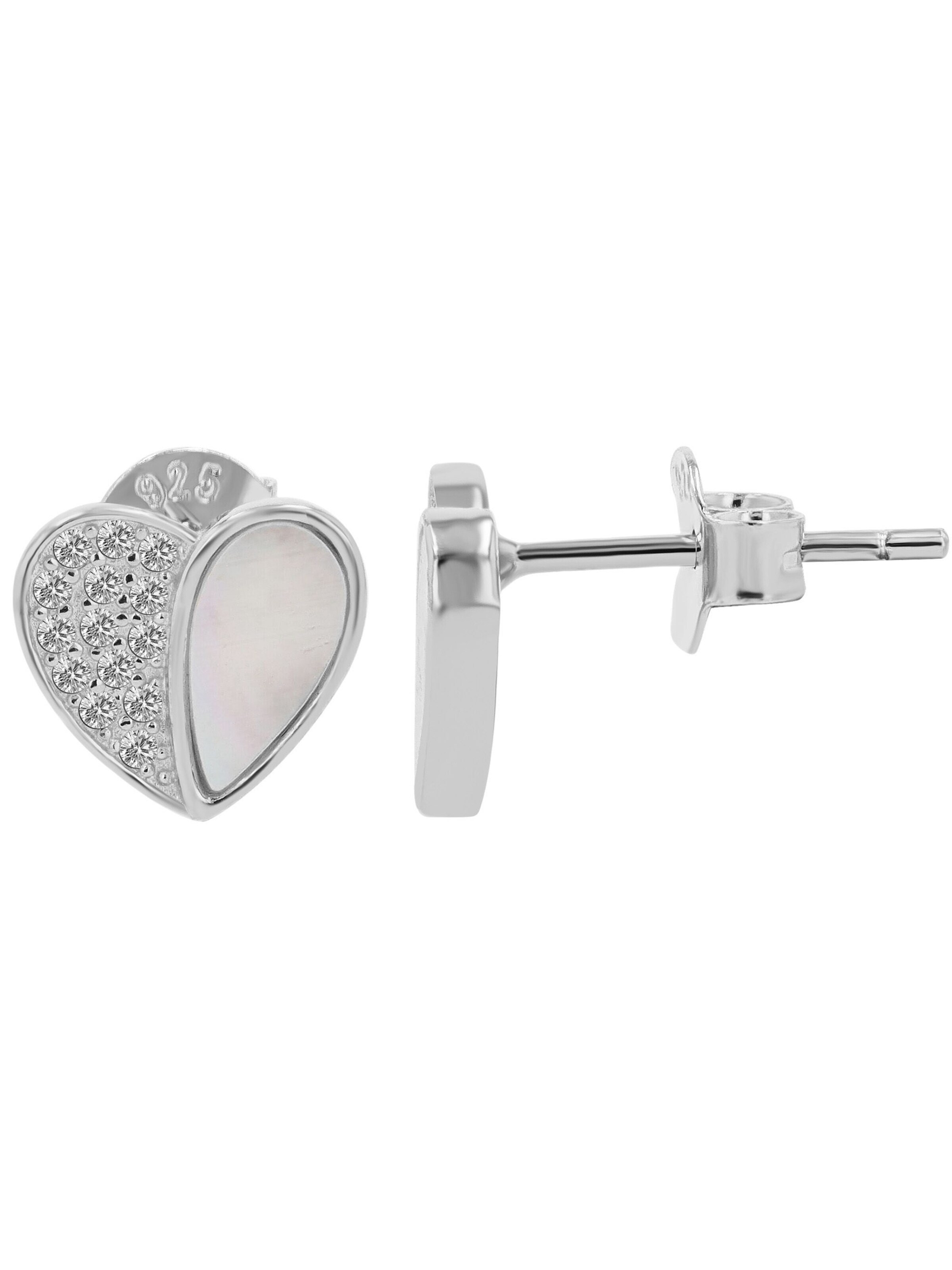 Akzent Earrings '"Aveline" aus 925 Sterlingsilber, rhodiniert, langlebig' in Silver