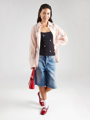 PIECES Top 'PCMAY' - fekete