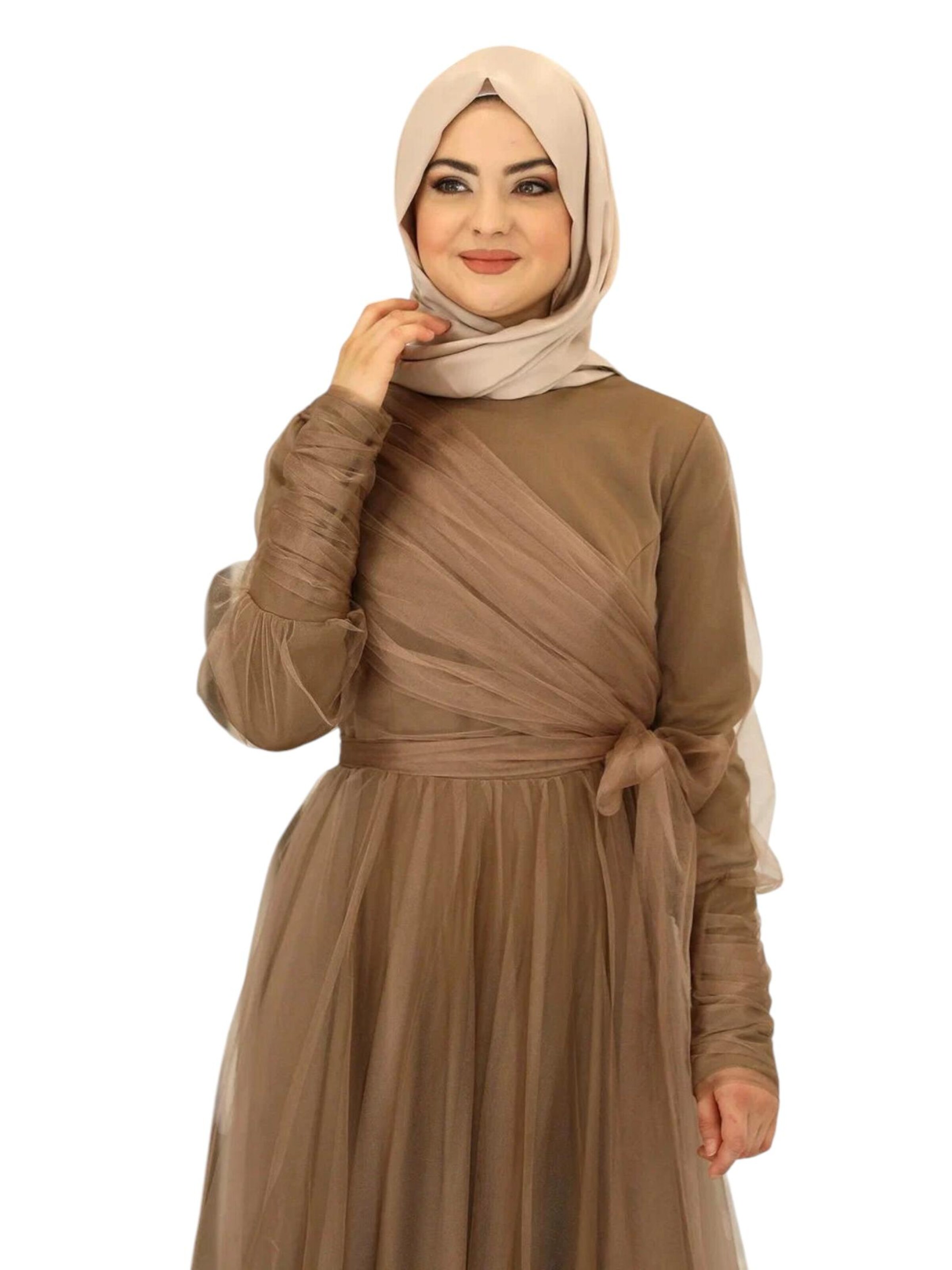 Robe de soirée 'INCI' fashionshowcase en marron