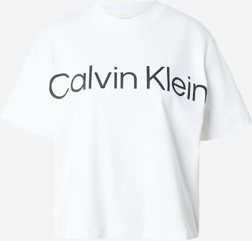 Calvin Klein Jeans Μπλουζάκι σε λευκό: μπροστά