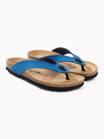 Bayton T-Bar Sandals 'Lucca' in Blue