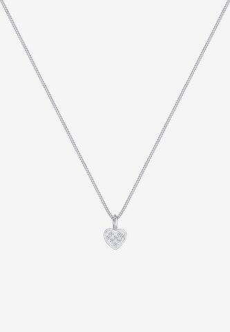 Elli DIAMONDS Necklace 'Herz' in Silver