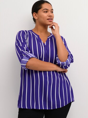 KAFFE CURVE Bluse 'SIDA' in Lila: Vorderseite