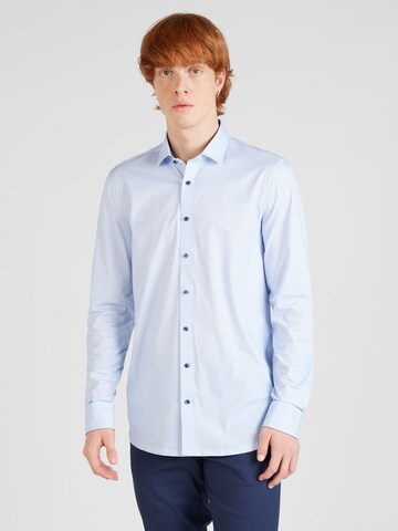 OLYMP - Ajuste regular Camisa en azul: frente