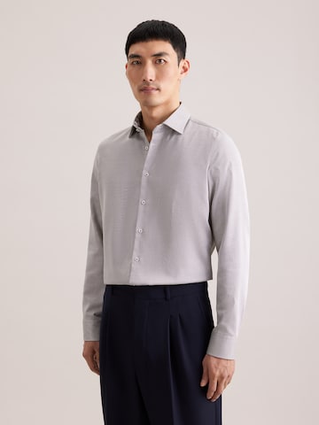SEIDENSTICKER Slim Fit Hemd 'Schwarze Rose' in Grün