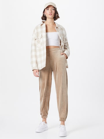 Urban Classics Tapered Broek in Beige