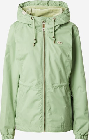 Ragwear Between-Season Jacket 'DANKKA' in Green: front