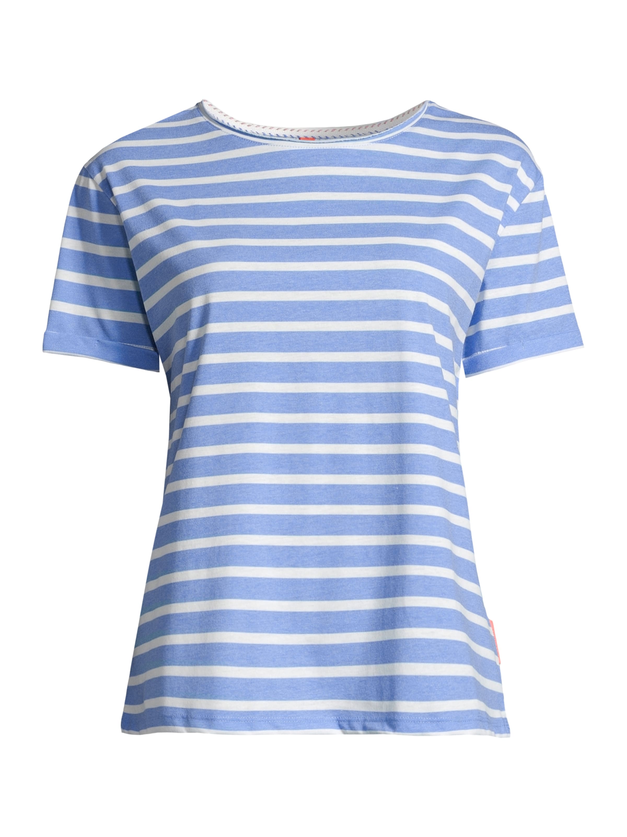 salzhaut T-Shirt 'OPDEELEN' in Blau: Vorderseite