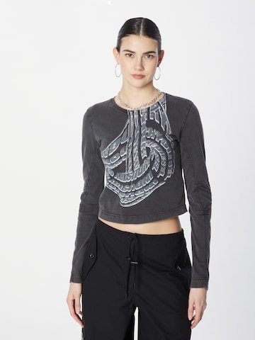 T-shirt 'BALDART' DIESEL en noir : devant