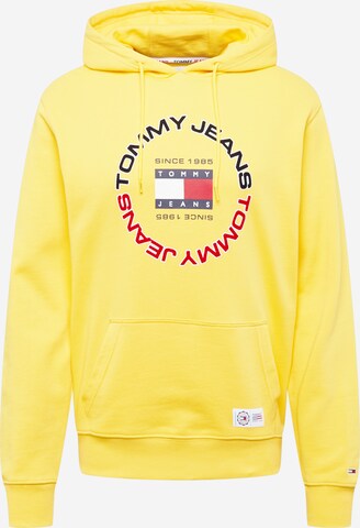 Tommy Jeans - Sweatshirt em amarelo: frente