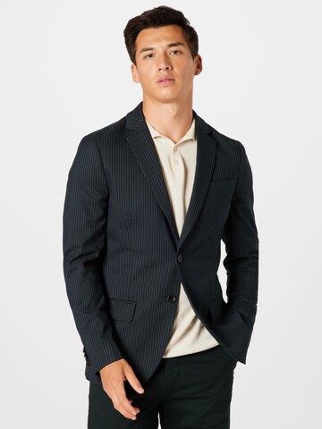 Coupe slim Veste de costume SCOTCH & SODA en noir : devant