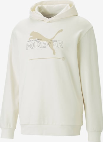 PUMA - Camiseta deportiva en blanco: frente