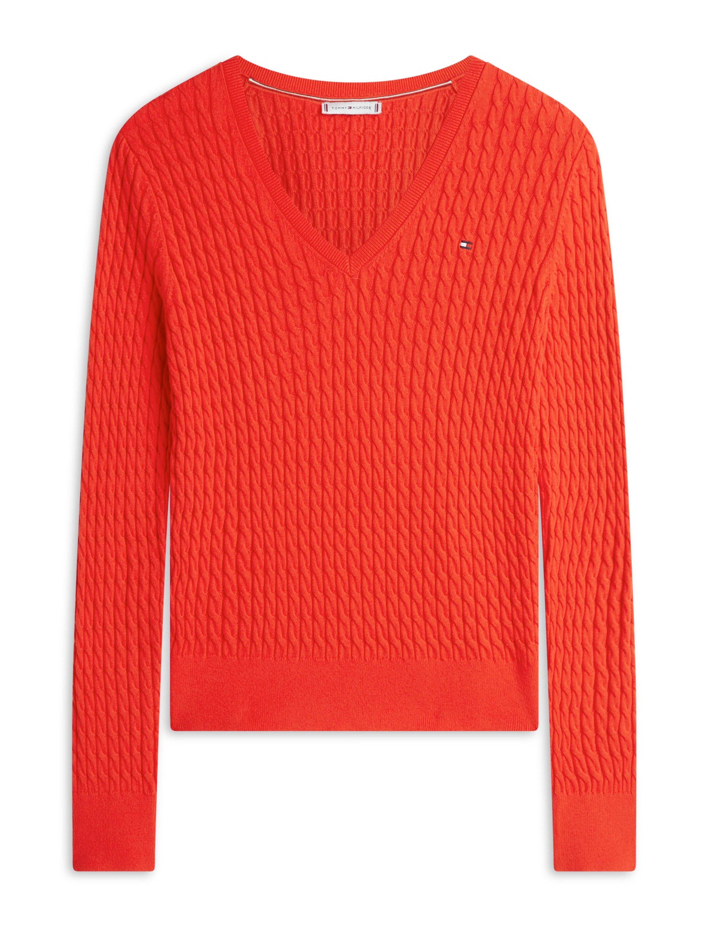 TOMMY HILFIGER Sveter - Oranžová: predná strana